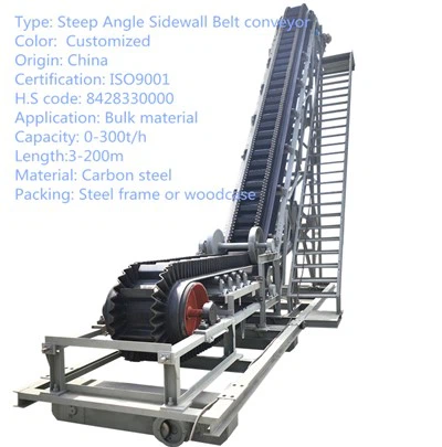 Transmèt altènatif gaz gwo-ang Belt CONVEYOR